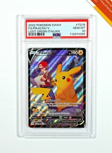 Pokemon PSA 10 Pikachu V #TG16 Origine Perduta 2022 Italiano - Picture 1 of 3
