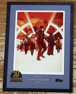 2021 Topps Lucasfilm 50th Anniversary Solo A Star Wars Story Poster Card!! - Bild 1 von 2