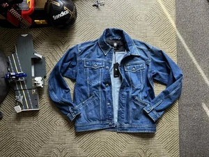 New Men G-Star Raw Flight Combat Jacket / Blue / Relaxed / Size: L / RRP £180 - Picture 1 of 22