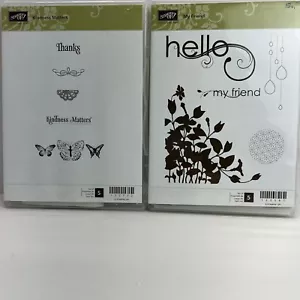 Stampin Up Klammersets - Kindness Matters & My Friend - Schmetterling Blumen Hallo - Bild 1 von 7