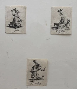 Jacques Callot TRES Grabados Originales De 7 Pecados Capitales (c1620) - Imagen 1 de 11