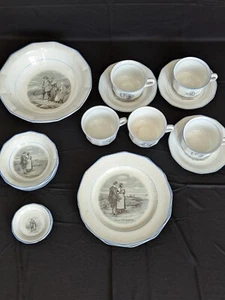 Antik Sterling China - Tasse/Untertassen/Teller/Schalen - Werbung von Miles Standish - Bild 1 von 17