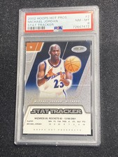 2002-03 Michael Jordan Hoops Hot Prospects Stat Tracker /60 PSA 8 Only 1 Graded