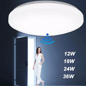 LED Deckenleuchte mit Bewegungsmelder innen Sensor Deckenlampe Sensor Wandlampe - Bild 1 von 19