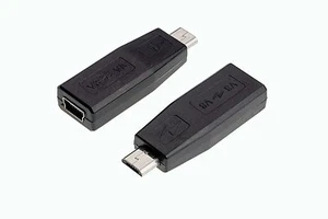 Mini To Micro USB Adapter  V3 To V8 Converter Pack Quantity X2 - Picture 1 of 1