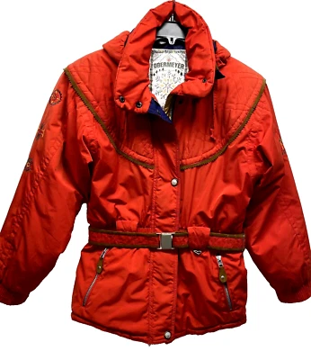Obermeyer Womens Size 6 Red Reminisce Belted Ski Jacket (HU) - Image 1 of 4