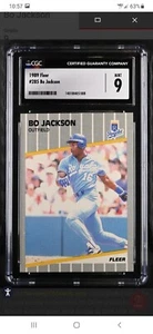 1989 Fleer #285 Bo Jackson CGC 9 Mint (BRAND NEW SLAB!) Kansas City Royals - Picture 1 of 2