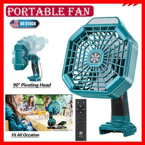Portable Camping Fan for Makita 18V Li-ion Battery Outdoor Jobsite Fan Cordless - Picture 1 of 6
