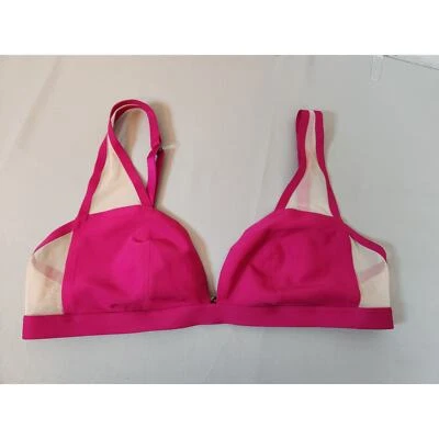 Sutiã Bralette Feminino Victoria's Secret Malha Rosa Sólido Confortável Tamanho Grande - Imagem 1 de 3