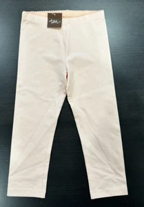 Tea Girl's Straight and Pink Cotton Leggings Size 7 NEW - Picture 1 of 3