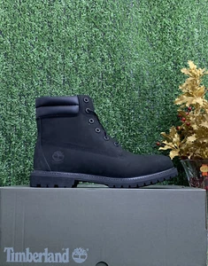 NUEVO Timberland Waterville 6 pulgadas doble cuello negro bota para mujer talla 13 - Imagen 1 de 5