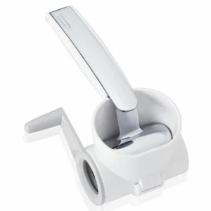 Leifheit Cheese Mill with Crank Cheese Slicer Cheese Rasp Cheese Grater White - Picture 1 of 1