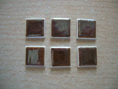 Reutter Porzellan Miniwandfliese braun brown Tiles Dollhouse 1:12 Art 1.507/9 - Bild 1 von 2