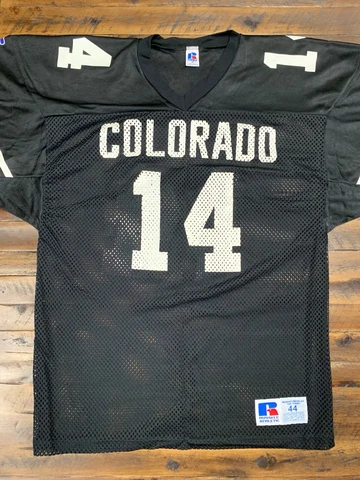 Vintage Russell Athletics Colorado Buffaloes football jersey Size 44 Made in USA Cover