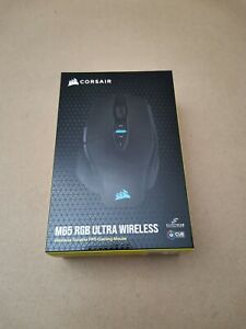 Corsair M65 RGB ULTRA WIRELESS Optical FPS Gaming Mouse, Black, Tunable Weight.