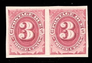 MOMEN: US STAMPS #J24P5 POSTAGE DUE PROOF IMPERF PAIR MINT OG H VF LOT #81103* - Picture 1 of 2