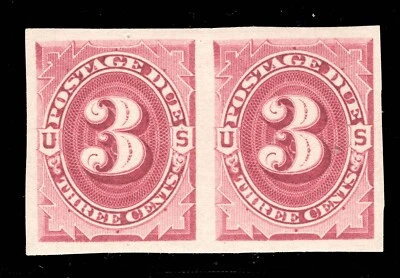 MOMEN: US STAMPS #J24P5 POSTAGE DUE PROOF IMPERF PAIR MINT OG H VF LOT #81103* - Image 1 of 2