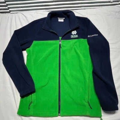 Notre Dame Fighting Irish Columbia Jacket Mens Small Full Zip Fleece Embroidered - Image 1 of 4