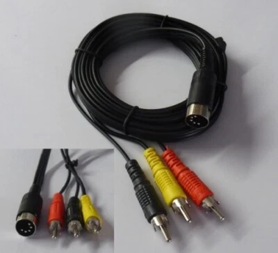 AV-Monitor Kabel für C64/16/VIC20/+4 - Bild 1 von 2