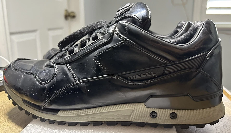 Zapatillas deportivas Diesel Speed para hombre talla 10,5 negras metálicas brillantes Foto 1 de 4