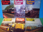 RAILWAY WORLD 6no JAN~JUNE 1979 > JOB LOT OF VINTAGE MAGAZINES VGC > SEE PHOTOS