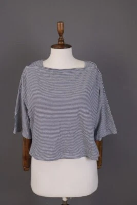 Camisa Blusa Corta Philosophy Alberta Ferretti Azul Rayas Talla I 42 / EE. UU. 6 Foto 1 de 4