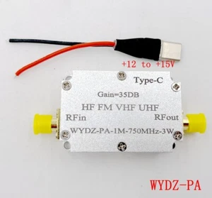 1M-750M 3W HF FM VHF UHF trasmettitore FM banda larga potenza RF amplificatore onde corte - Foto 1 di 5
