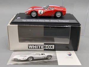 Modellini auto 1:43 Whitebox Maserati Tipo 151/3 24H Le Mans 1964 #2 con scatola originale - Foto 1 di 16