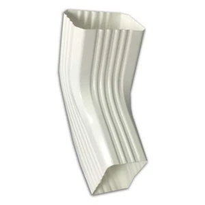 3 in. x 4 in. White Vinyl Downspout A/B Elbow NEW - Picture 1 of 1