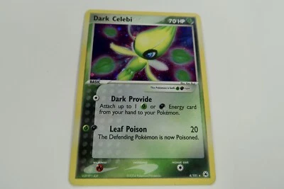 Dark Celebi Holo Rare Pokemon Card #4/101 - Ex Hidden Legends Mint Condition - Image 1 of 4