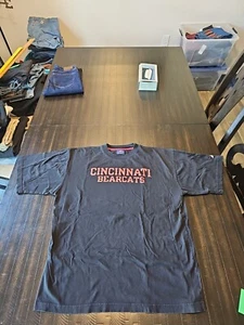 Camicia Pro Player Cincinnati Bearcats Uomo L Nera 100% Cotone Manica Corta - Foto 1 di 12