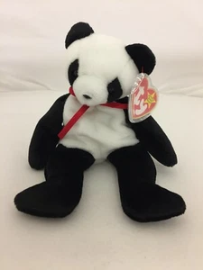 TY Beanie Baby - 1998 Fortune Panda Bear - neuwertig mit neuwertigem Etikett 14-066 - Bild 1 von 8