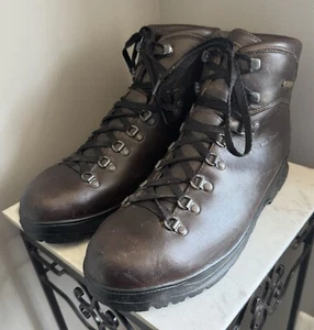 LL Bean Cresta Men's Brown Leather Gore-Tex Vibram Hiking Work Boots 10.5 Wide - Picture 1 of 11