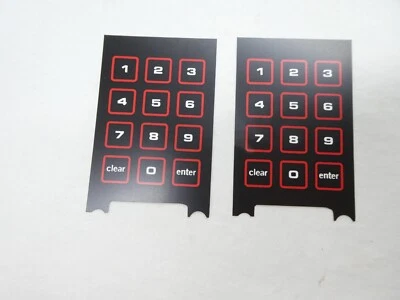 Lot of 2 Intellivision II Keypad overlays replacements REPRODUCTION - Image 1 of 4