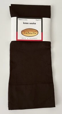 NUEVO Talbots - Calcetines hasta la rodilla marrón, se adapta a las mujeres 9-11 Foto 1 de 4