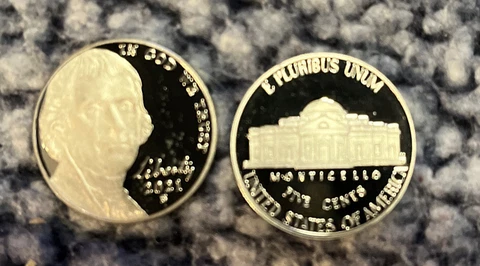 2021 S PROOF JEFFERSON NICKEL Brilliant, Deep, Cameo Proofs Cover