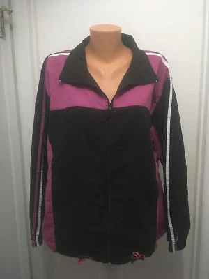 Vintage Argee Mujer 2X Chaqueta Manga Larga Cordón Cremallera Inferior Foto 1 de 4