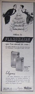 PUBLICITÉ PRESSE 1953 OFFREZ LE BRIQUET FLAMINAIRE CRILLON QUERCIA -ADVERTISING - Picture 1 of 1