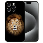 Individuelle Silikon Handy Hülle für iPhone 15 Pro mit Löwenkopf Fotodruck
