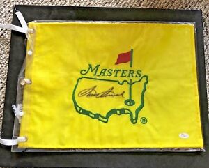 SAM SNEAD AUTOGAPHED UNDATED AUGUSTA NATIONAL MASTERS PIN FLAG JSA CERTIFIED