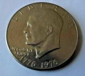 1976 / $1 One Dollar Eisenhower USA Dollar Coin - Picture 1 of 2