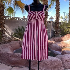 Marc by Marc Jacobs Striped Babydoll Summer Dress Size: 4  $389 - Picture 1 of 11