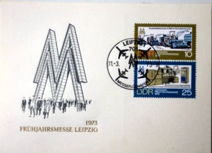 11030 Carte Spéciale Maximumkarte Leipziger Frühjahrs-messe 1973 Messe-Zeichen - Bild 1 von 1