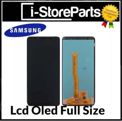 TOUCH SCREEN SCHERMO OLED PER SAMSUNG GALAXY A7 2018 SM-A750FN LCD DISPLAY FRAME - Immagine 1 di 2