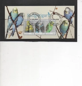 Australia Stamps 2022 Budgerigars Miniature Sheet very fine used CTO - Picture 1 of 1