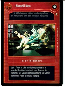 LÁMINA DE TORNEO CCG STAR WARS, MOVIMIENTO MAESTRO - Imagen 1 de 1