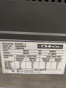 Baldor AC Vector Drive 460 Vac 7.5 HP - Picture 1 of 3