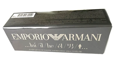 Emporio Armani (He) por Giorgio Armani, 3,3 oz (100 ml) EDT spray para hombres, ¡NUEVO! Foto 1 de 2