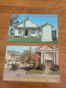 VERKEHR PENNSYLVANIA Vintage Postkarte Lot von 2 Grüßen vom Amish Buggy Z1 - Bild 1 von 5