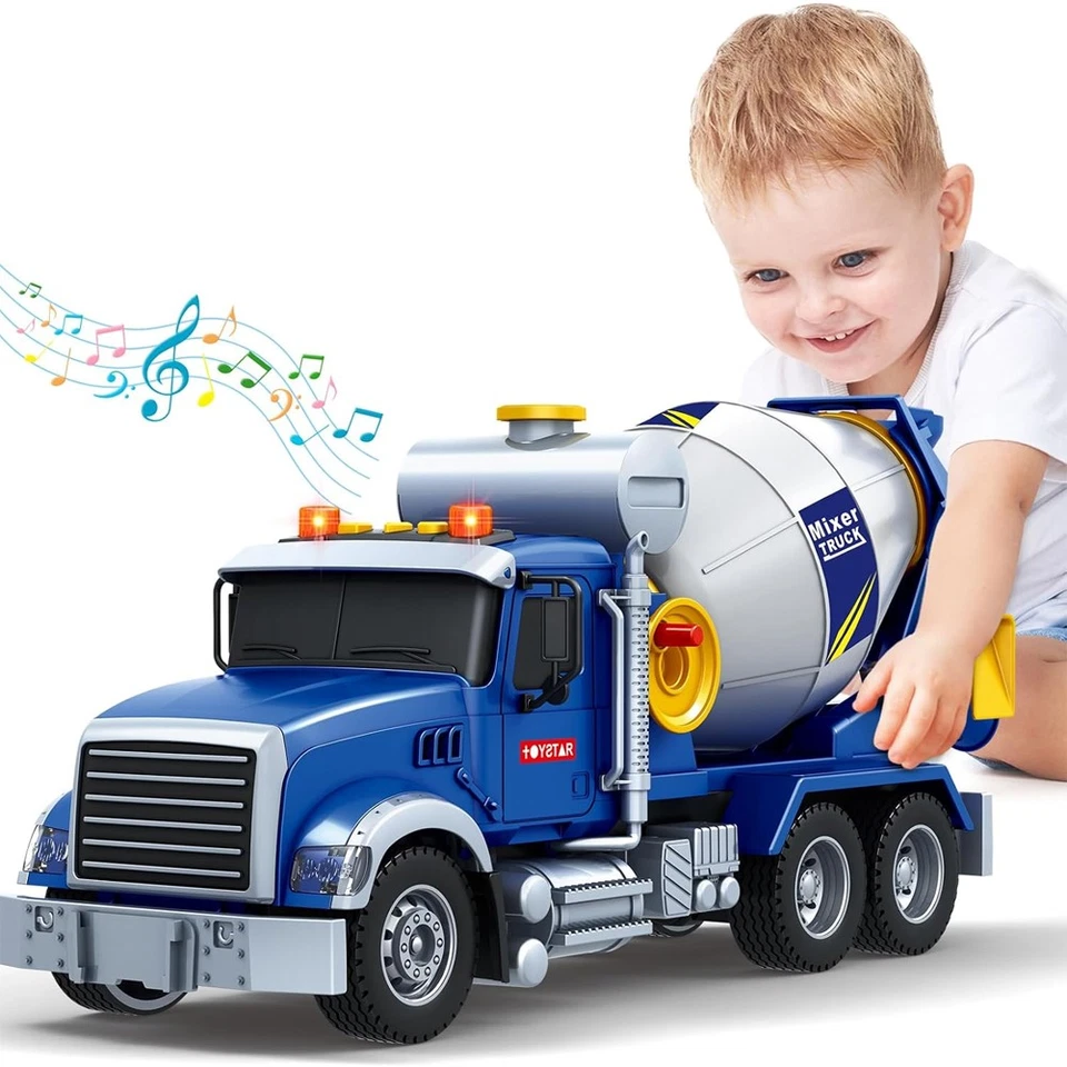 Betoniera Camion Giocattolo per Bambini con Luci e Suoni Realistici Idea Regalo - Immagine 1 di 4
